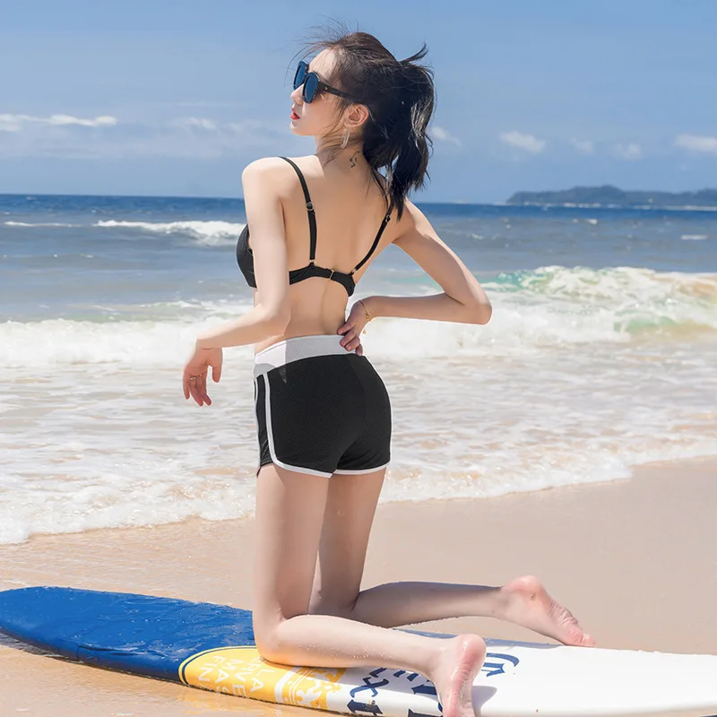 

Whole Woman Swimwear Swimsuits Women Swimsuit With Sleeves Long Sleeve Bathing Suit New Split Skirt Female Korean Lovely