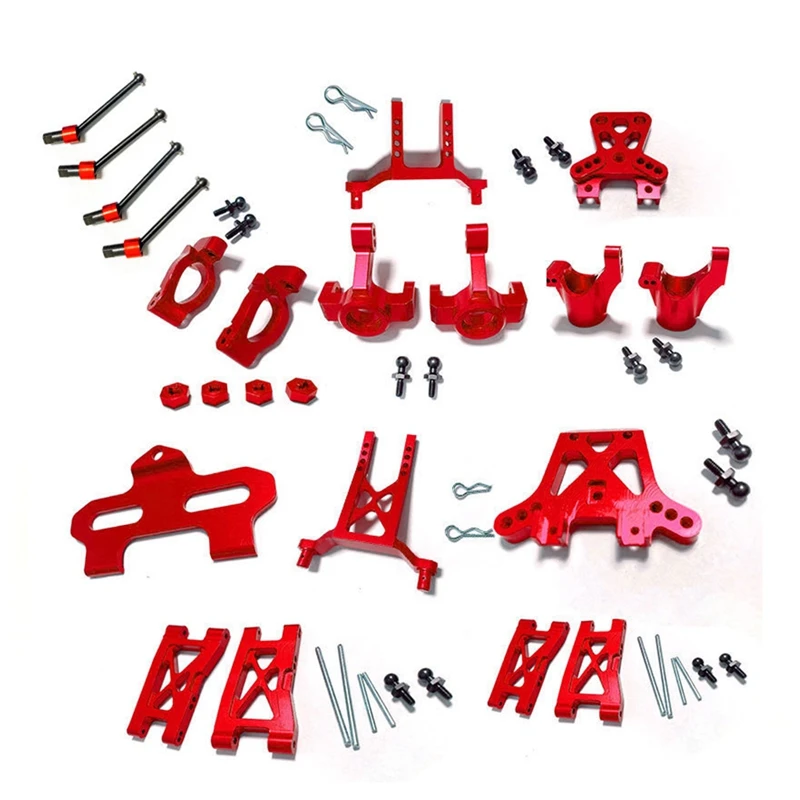 

Metal Upgrade Parts Kit Caster Block Steering Blocks Suspension Arm For Traxxas Latrax Teton 1/18 RC Car