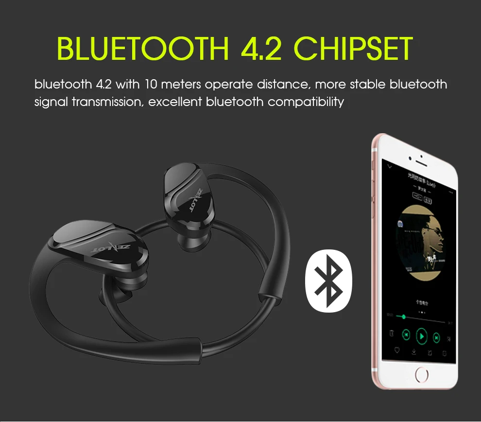 Bluetooth наушники ZEALOT H6 водостойкие IPX5|Наушники и гарнитуры| |