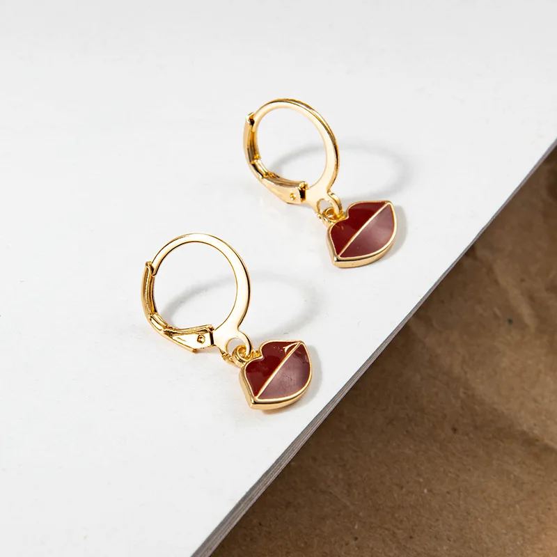 

New Tiny Hoop Earrings For Women Girl Gold Cartilage Hoop Earrings Jewelry Heart Cross Star Moon Snake Lightning Charm Earrings