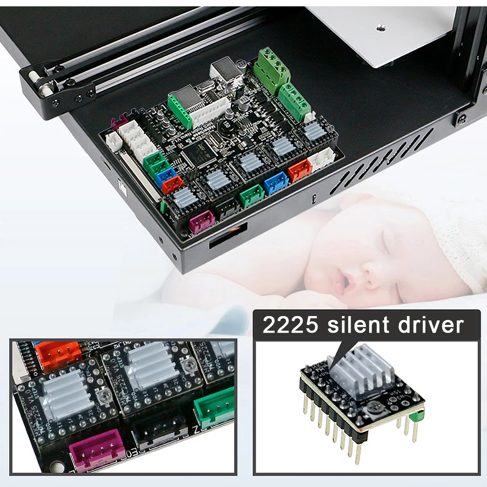 CREASEE CS20 металлический 3D принтер с рамой высокоточный FDM набор для самостоятельной