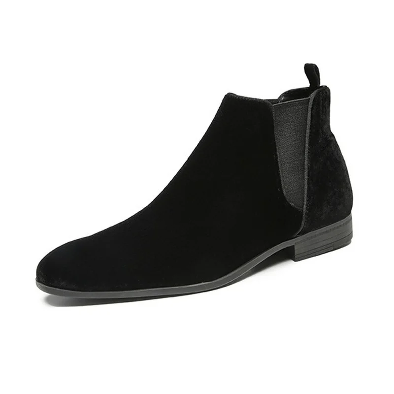 

Fashion Spring Autumn Men Chelsea Boots Shoes Man Comfy Slip-on Casual Boots Men New Original Classic Design Men Boots