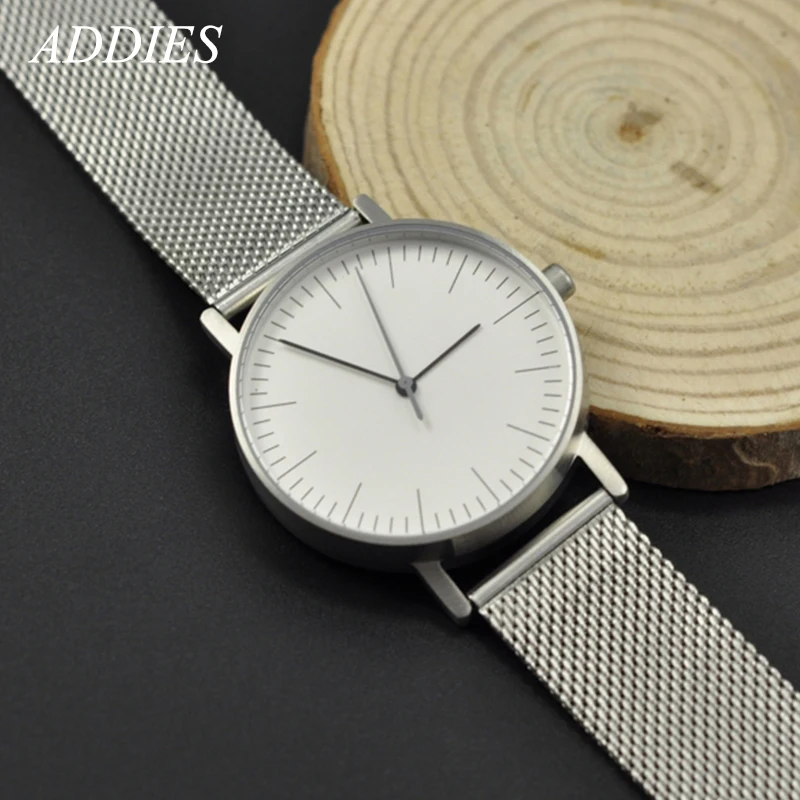 Relógio de Quartzo à Prova Addiesdive Luxo Negócios 316l Aço Masculino Mergulhador Relógio 50m D3água