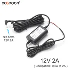 Автомобильное зарядное устройство XCGaoon, модуль преобразователя постоянного тока 12 В 24 В в 12 В 2 а с диаметром 3,5 мм, штекер, подходит для радар-детектора, видеорегистратора, камеры 3,1 м фута