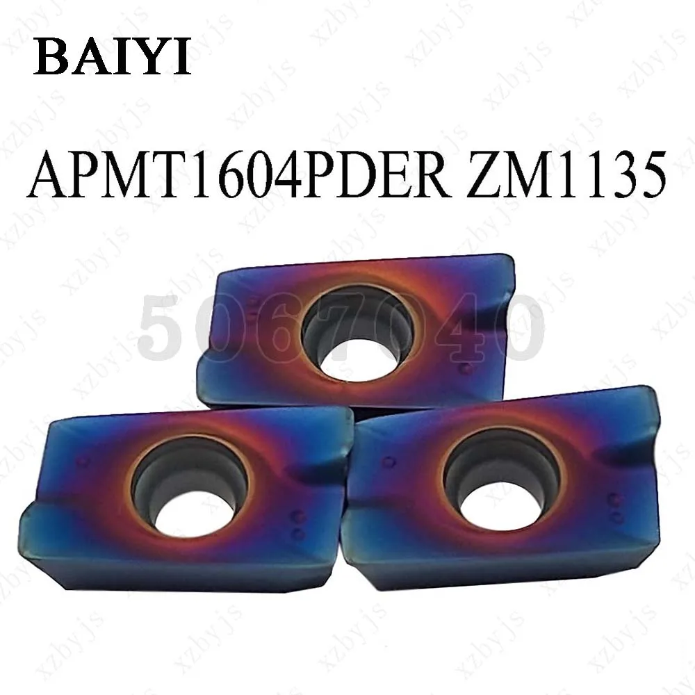 

10pcs APMT1604PDER ZM1135 carbide inserts turning tool cutter milling blade CNC metal lathe tools APMT1604PDER milling cutting