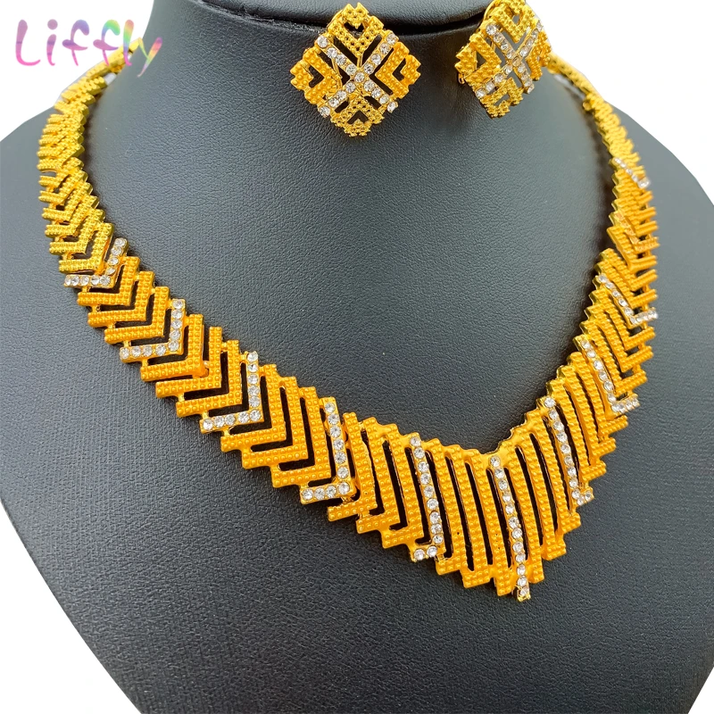 Женский комплект украшений в этническом стиле ожерелье серьги кольцо