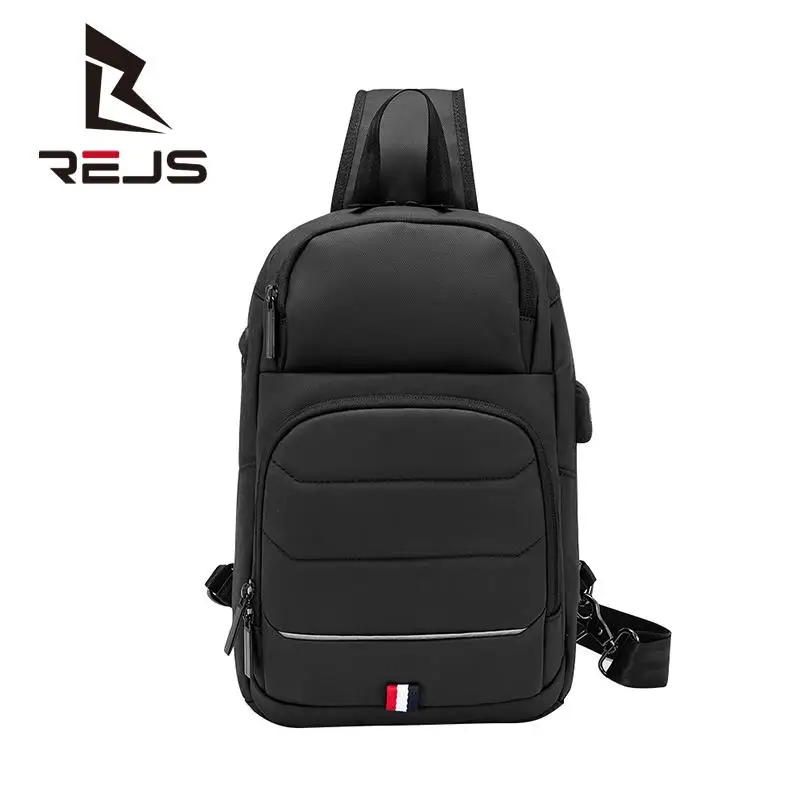Сумка на плечо REJS мужская с Usb-зарядкой модный слинг мессенджер деловой портфель