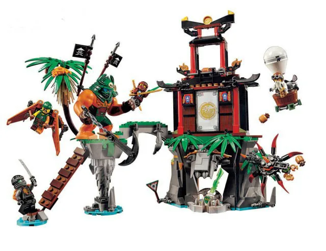 Конструктор Bela 10461 Ninjago тигровая вдова остров шинцзцу Ния/Коул/сенсей Ву