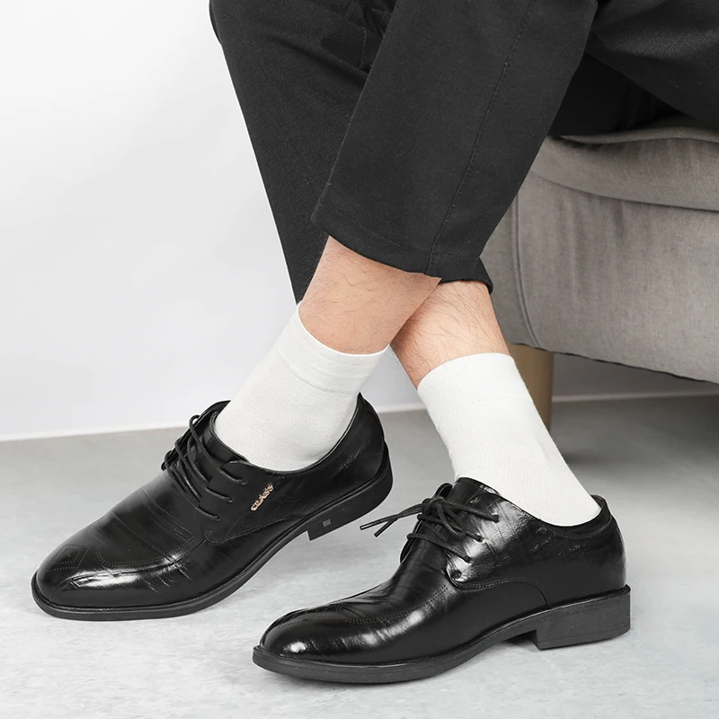 Новинка 2019 одноцветные мужские носки из бамбукового волокна черные против