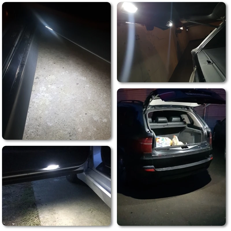 

2PCs 18-SMD Led Courtesy Door Light Luggage Footwell Step Welcome Light For BMW E60 E70 E71 E90 E91 E92 F01 X5 F10 F11