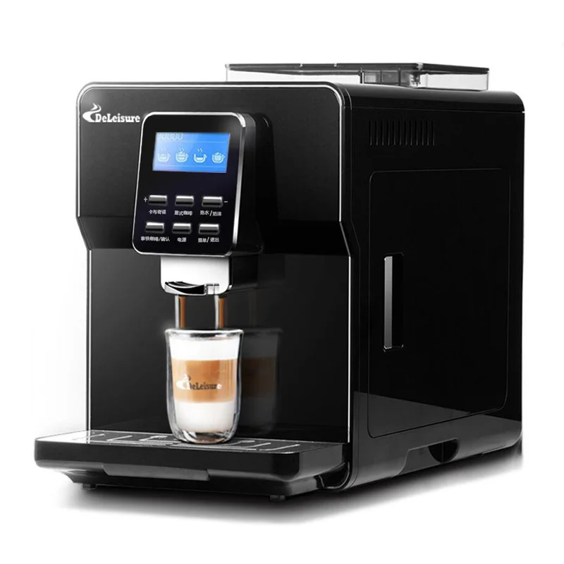 Fully Automatic Espresso Coffee Machine Bean Grinder 19Bar Steam Coffee Machine Automatic Cappuccino Latte Italian Coffee