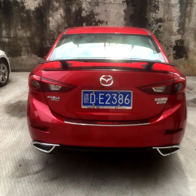 Задний спойлер из углеродного волокна для Mazda 3 Axela sedan 4 door 2014 +