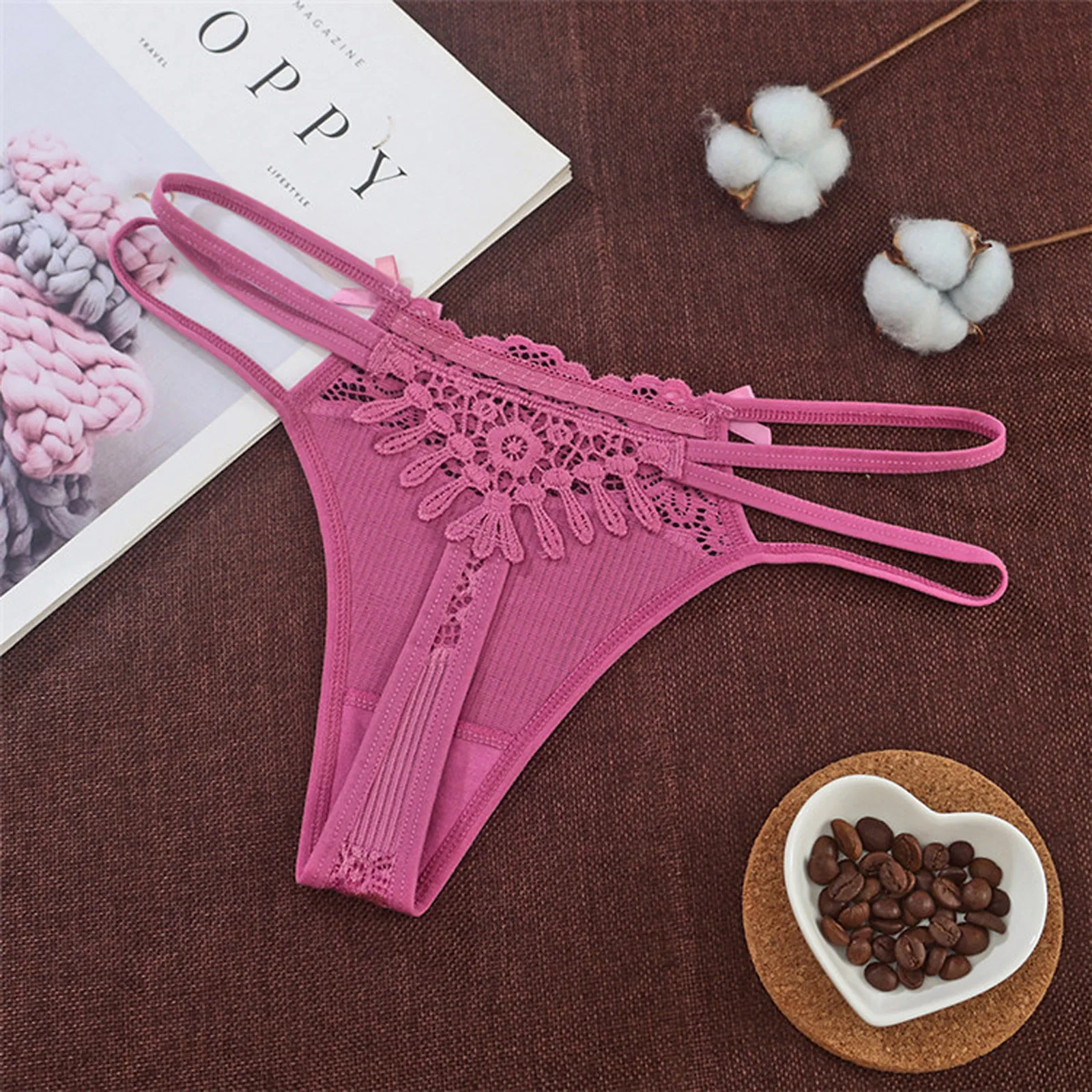 

Sexy Floral Women Panties Sexy Solid Seamless Underwear Women Bow Erotic Lingerie Brief Hollow Out Embroidery Female Thong