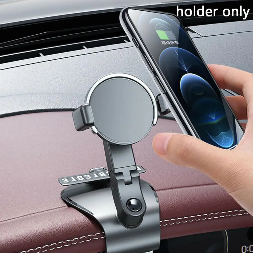 

2021 Новый универсальный автомобильный держатель для телефона вращающийся на 1200 градусов Автомобильный держатель для телефона с приборной п...