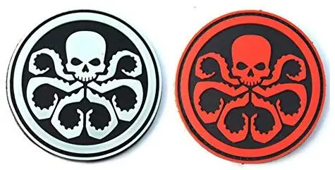 Тактические ПВХ резиновые нашивки Мстители из комиксов Marvel Hydra Symbol аппликация