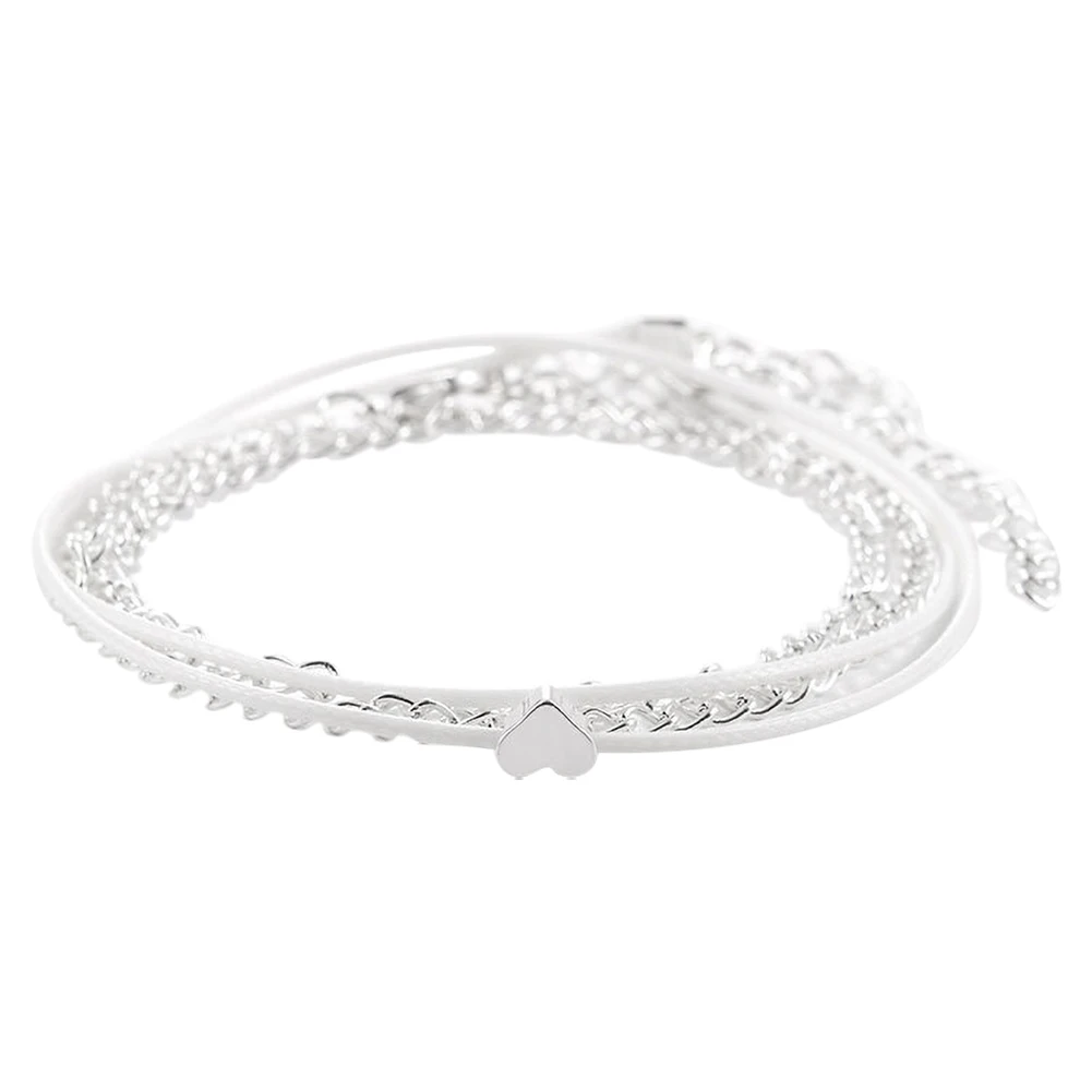 

Female Simple Heart Shape Anklets Barefoot Sandals Boho Beach Foot Jewelry Leg New Anklets Bracelets for Women Anklets