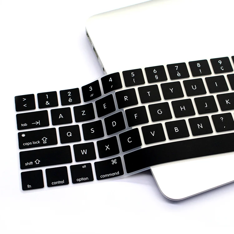 Ультратонкие силиконовые чехлы для клавиатуры HRH French Azerty Mac Pro 13 дюймов 15 A1706 A1707 A1989