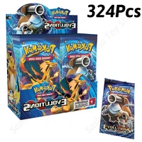 324pcs pokemon cards booster box sunmoon lost thunder english set trading card kit game evolutions collection kids toys gift