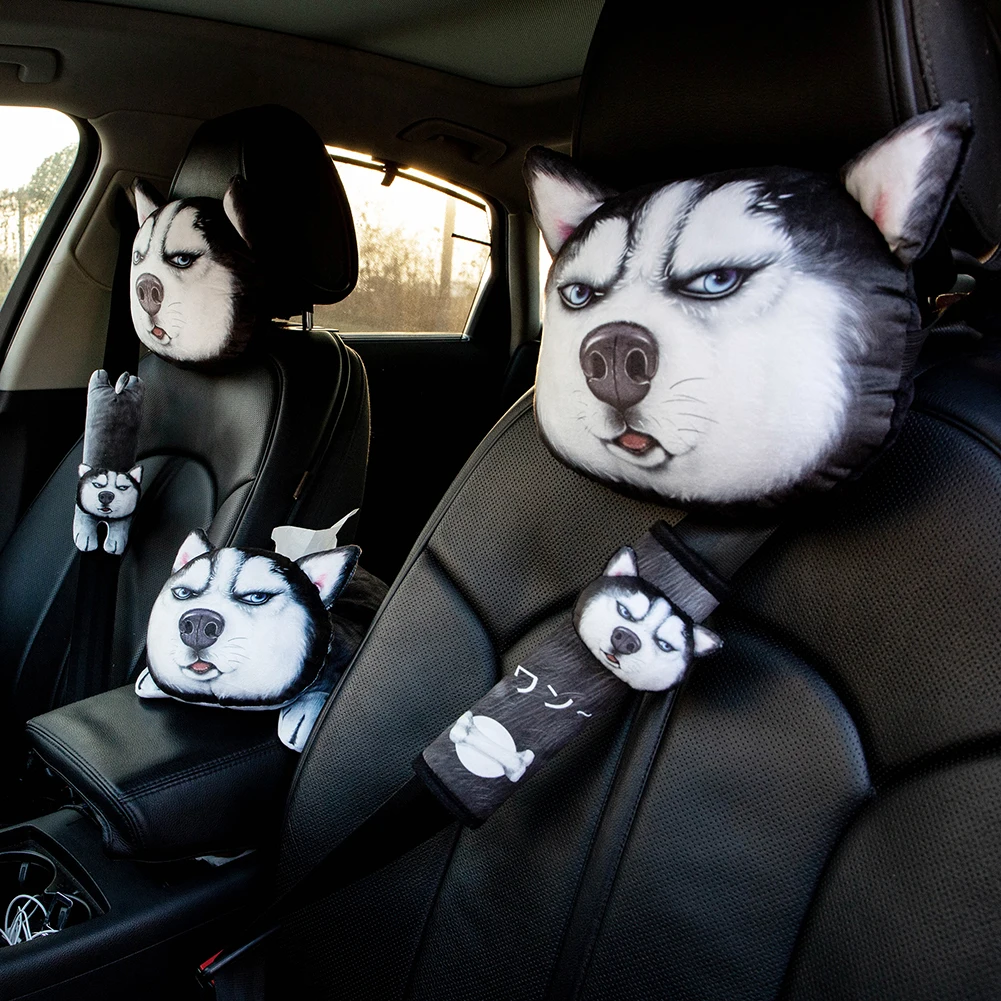 

Cartoon Car Pillow Auto Headrest Seat Neck Pillow 3D Animal Car Styling Neck Rest Cushion Head Neck Support Pad Car Accessories