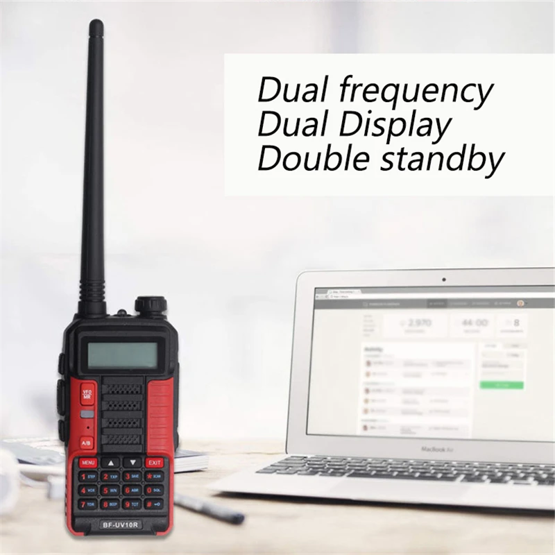 Baofeng Radio UV10R 2Pcs Walkie-Talkie High Power 10W Dual Band hf Transceiver USB Charging 2 Way Ham Radios VHF UHF UV-10R New