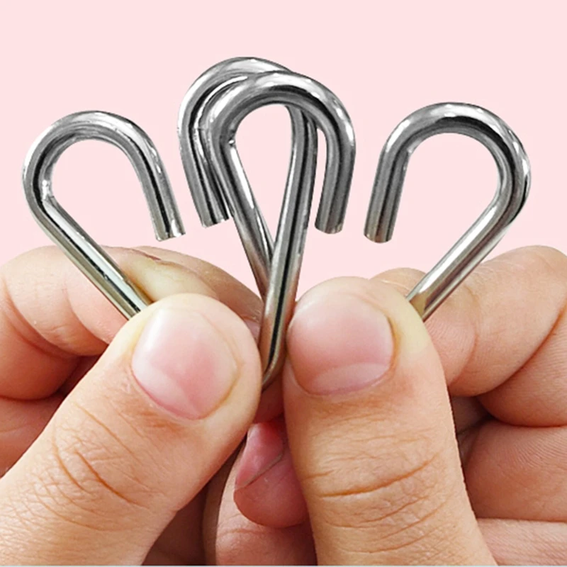 

30pcs/Set Brain Teasers Metal Ring Puzzle Unlock IQ Test Challenge Toy for Adults Kids Assemble Solve Puzzles Children Gifts