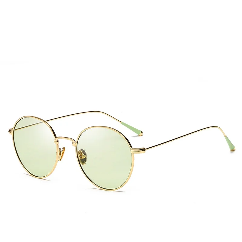 

Round Metal Frame Outdoor Fashion Men and Women Sunglasses Design Master Elaborate Driving Fishing Beach Street Snap Sun Glasses