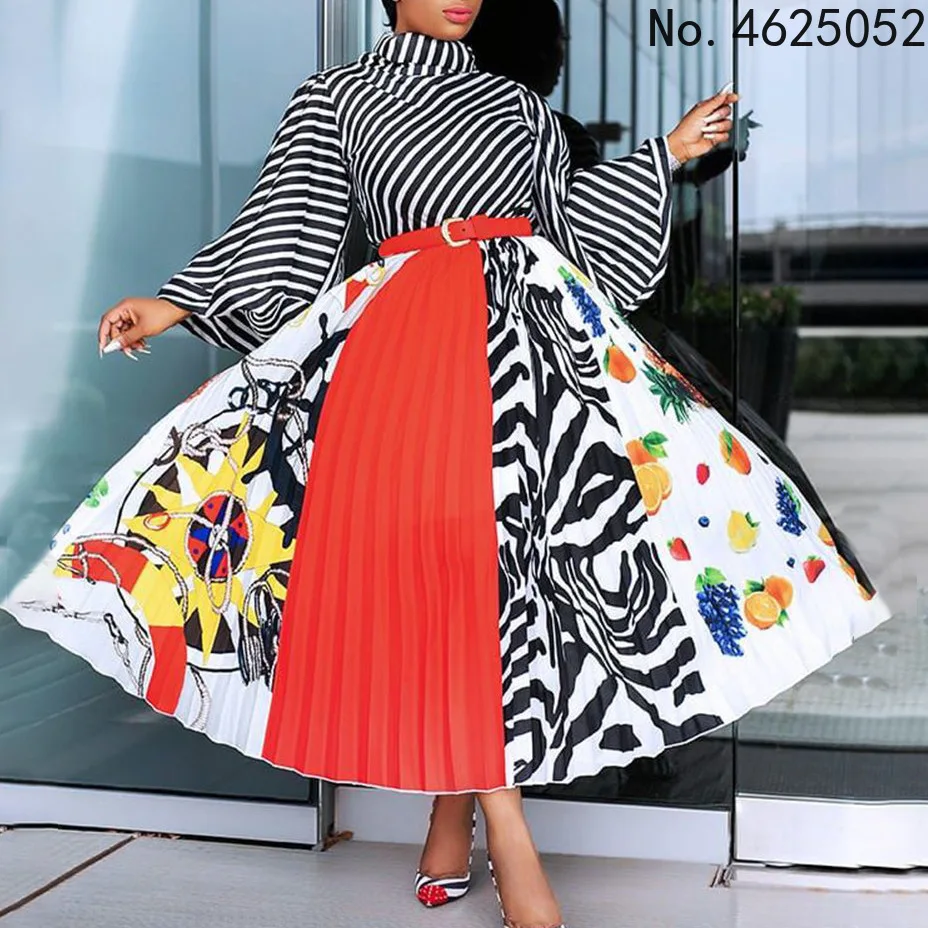 

2021 размера плюс Африканское платье для женщин, модное Дашики с принтом и оборками, Новое поступление, халат, Элегантное Вечерние вечернее пл...