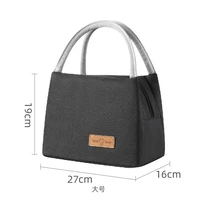 271619 cm portable insulated lunch bag cooler thermal coating thermal food bag simple waterproof large adult lunch tote bag