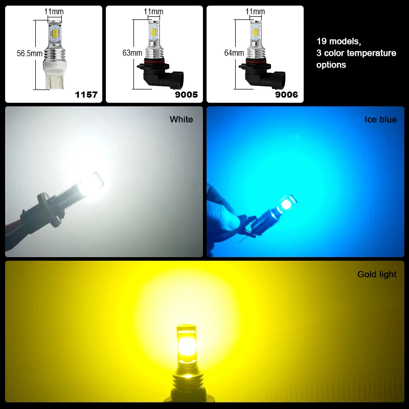 

EURS P21W led 1156 CSP BA15S BAY15D 1157 PY21W White 1000Lm Car LED Lights Turn Signal Yellow Brake Light Reverse Lamp DRL Lamps