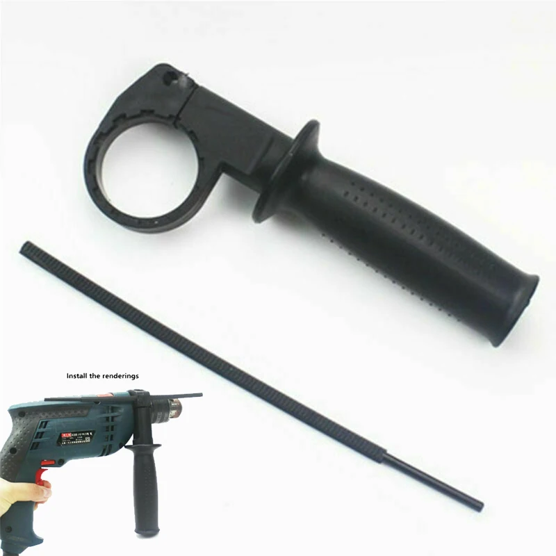 

Hammer Impact Drill Side Handle For Electric Drill Grinding Machine Handle Black