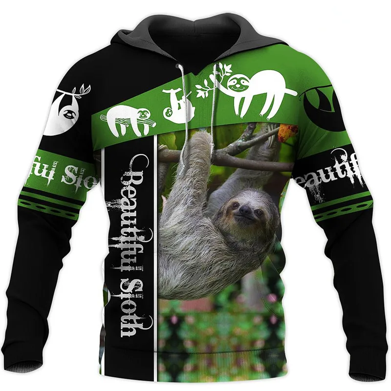 

New Fashion Harajuku Sweatshirt Beautiful Sloth 3D Full Printing Hoodie/Zip Jacket Unisex Casual Streetwear