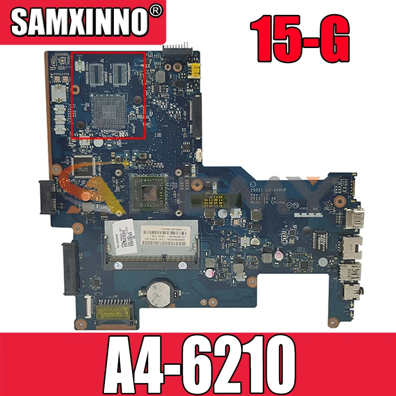 

Материнская плата для HP Pavillion 15-G LA-A996P ZSO51 765103-501 AM6210 DDR3L, 100% рабочий тест