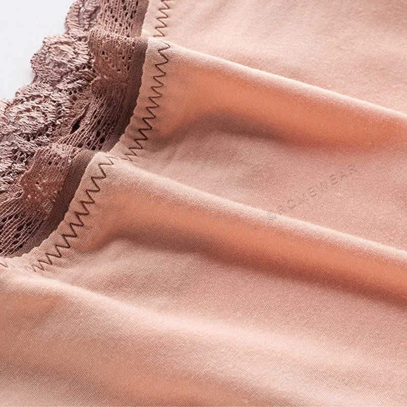 

Transparent Panties Women Sexy Seamless Lace Briefs Ladies Solid ThinBamboo High Waist Underwear Plus Size Panties Women 1/2/3pc