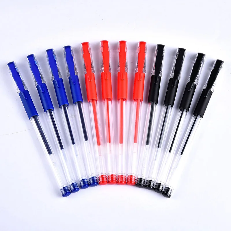 

3+50Pcs/Set Gel Pen Refill Set Black Blue Red ink ballpoint pen Bullet tip 0.5mm School&office writing supplies Stationery