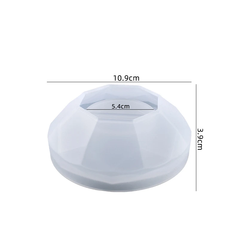 Алмазная круглая силиконовая форма для подсвечника коробка хранения ювелирных