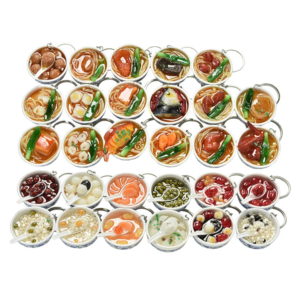 Креативный брелок китайская синяя и белая фарфоровая миска для еды мини сумка