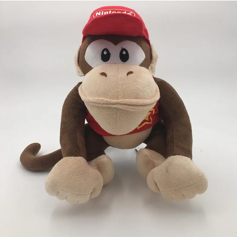 30 см Diddy Kong плюшевая кукла Didi Kongu игрушка Donkey Kong аниме Juguetes Bonecas детский подарок на день рождения