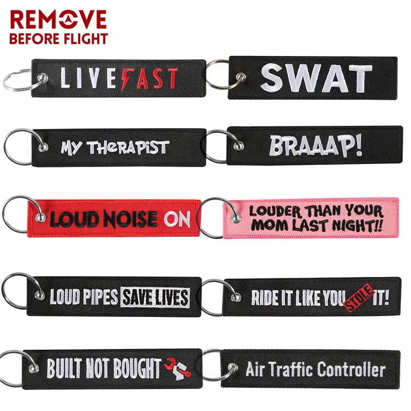 Брелок для ключей мотоциклов и автомобилей Модный черный брелок ювелирный