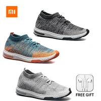 new xiaomi mijia sneakers mens outdoor shoes light breathable knitting male running shoes size 39 46 free headphones
