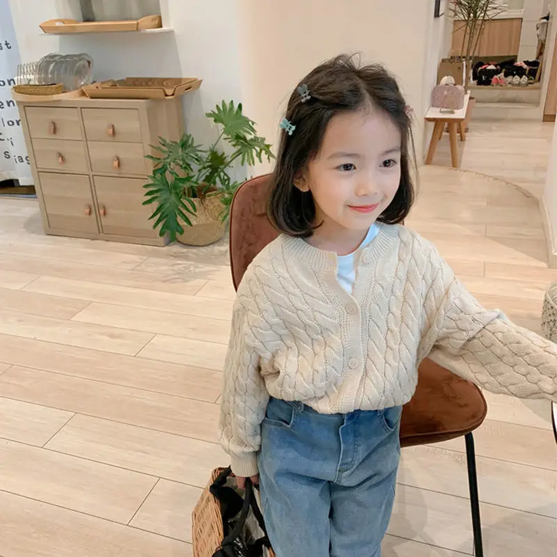 

Children Clothing Baby Girls Cardigan Autumn Cotton Sweater Top Baby Children New Cardigan Long-sleeve Cotton Baby Jacket Tops