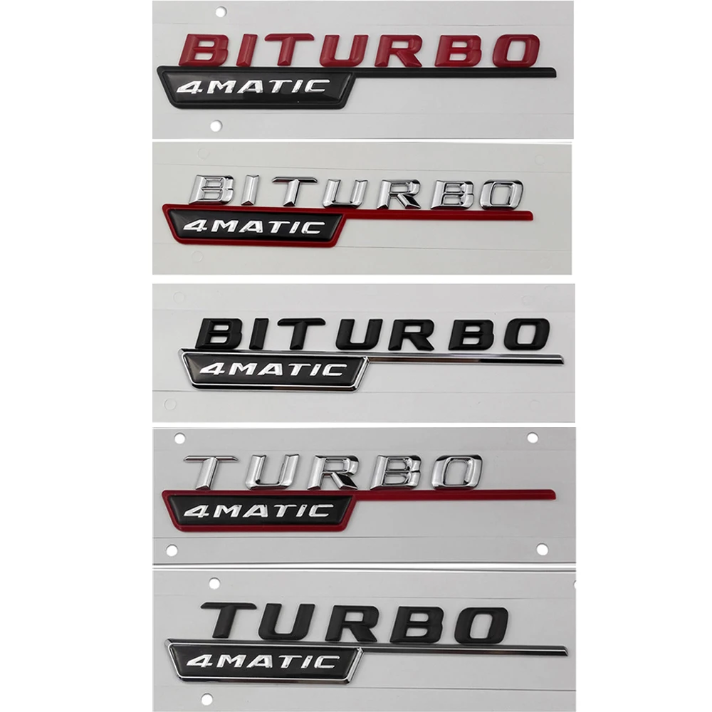 

Для BITURBO 4matic Turbo Стикеры для Mercedes AMG Benz W211 W212 W213 W203 W204 W205 класс A мл CLA GLA хвост эмблема автомобиля для укладки волос