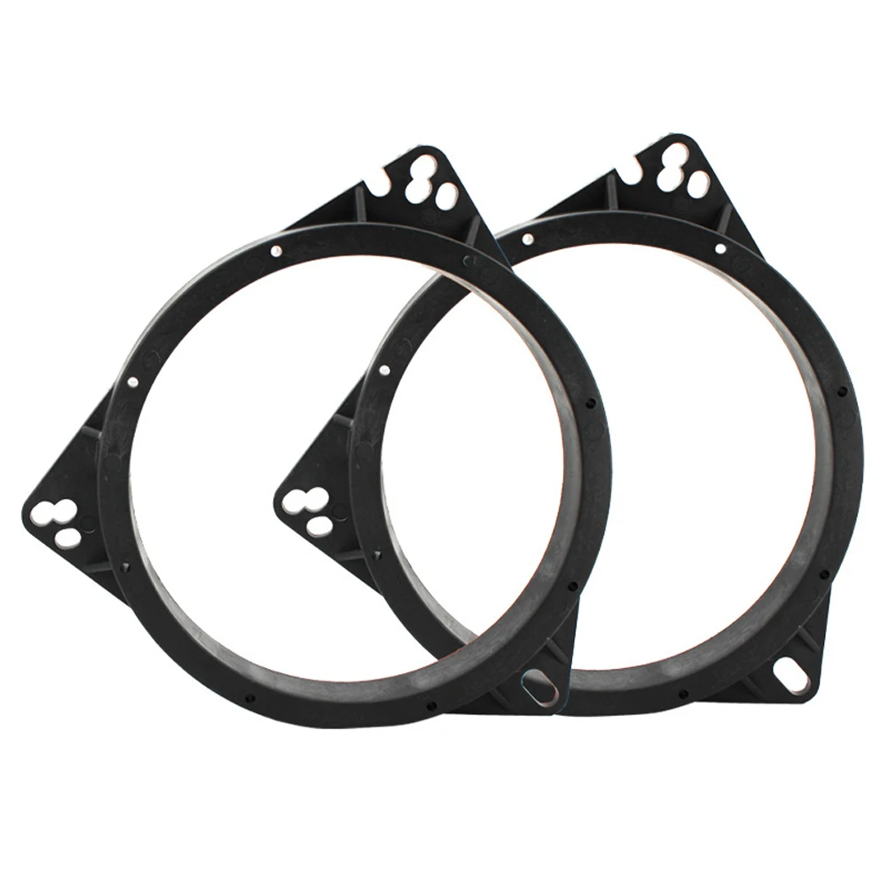 

2 PCS 6.5 Inch Black Plastic Speaker Adapter Mount Bracket Ring for Toyota Nissan Universal Solid Horn Pad Auto Car Accessories