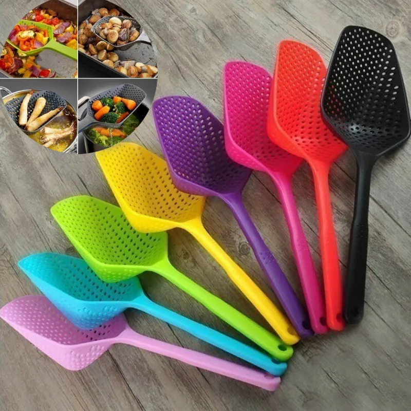 

Fashion Large Scoop Colander Pasta Heat Resistant Strainer Kitchen Accessories