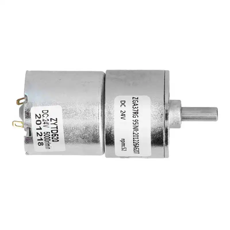 

Gear Motor Micro Speed Reduction Porous Bearing Mechanical Parts ZGA37RG 52RPM DC 24V