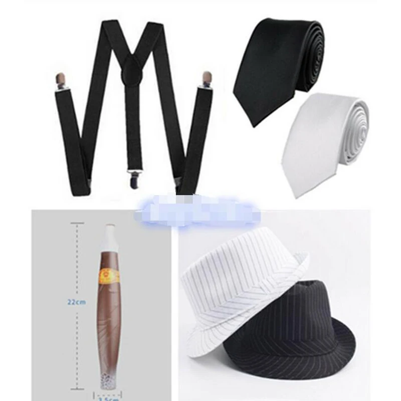 Аксессуар для косплея мужчин и женщин 1920s 20s бриджи галстук сигара Гэтсби