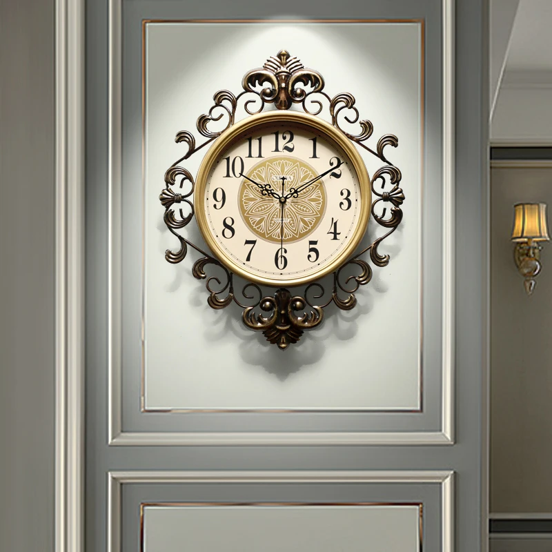 Современные дизайнерские художественные металлические настенные часы