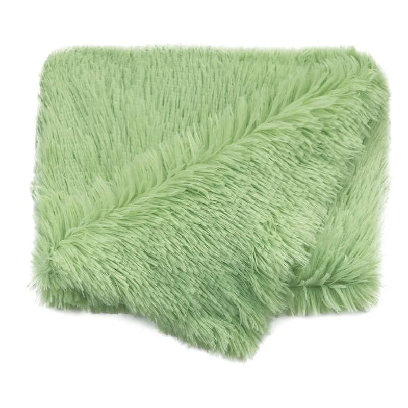 Пушистое плюшевое одеяло для домашних животных двухслойный коврик собаки