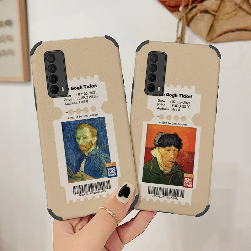 

Art Notes Phone Case For Huawei P Smart 2021 Y7A Liquid Silicone Cover