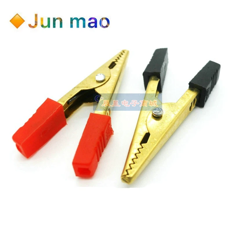 

5 шт. Большой 5 см толстый из чистой меди зажим для аккумулятора зажим для зарядки экспериментальный тестовый зажим все медные батареи зажим ...