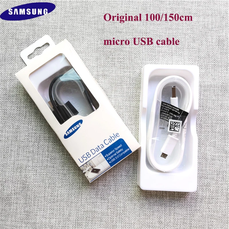 Оригинальный кабель Samsung для быстрой зарядки micro usb 100 см 150 передачи данных SAMSUNG